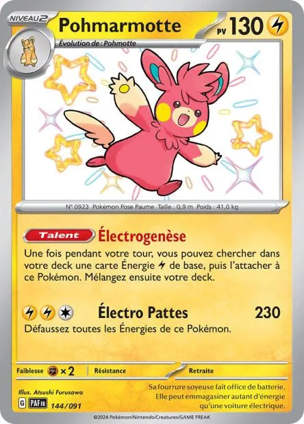 144/091 Pohmarmotte SHINY - Destinées de Paldea