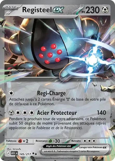 145/217 Registeel EX - Héros Transcendants