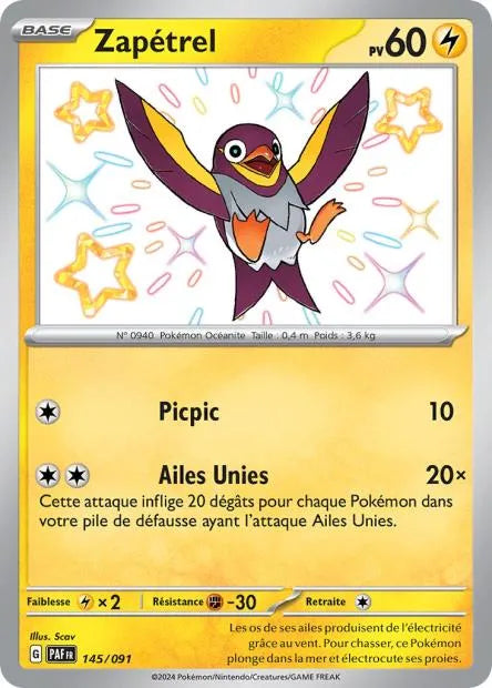 145/091 Zapetrel SHINY - Destinées de Paldea