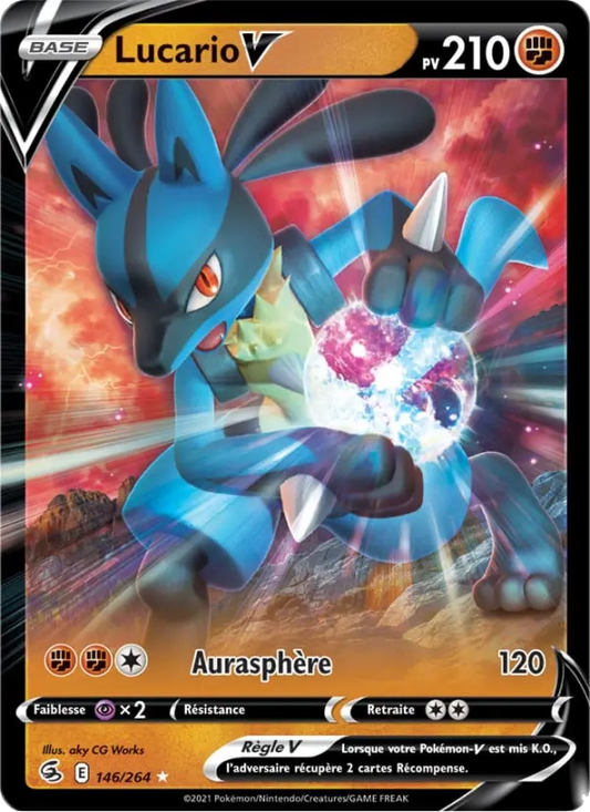 146/264 Lucario V - Poing de Fusion