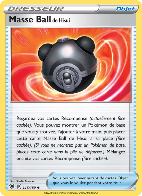 146/189 Masse Ball de Hisui Reverse - Astres Radieux