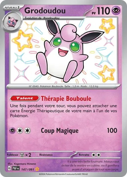 147/091 Grodoudou SHINY - Destinées de Paldea
