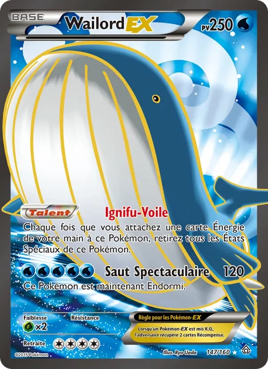 147/160 Wailord EX - Primo-Choc
