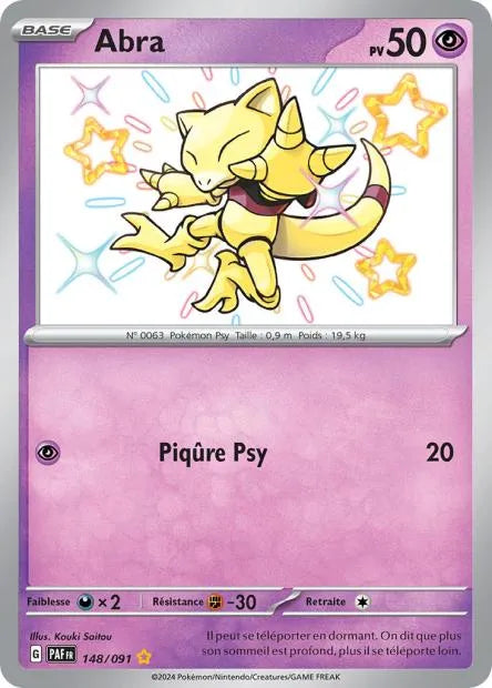 148/091 Abra SHINY - Destinées de Paldea