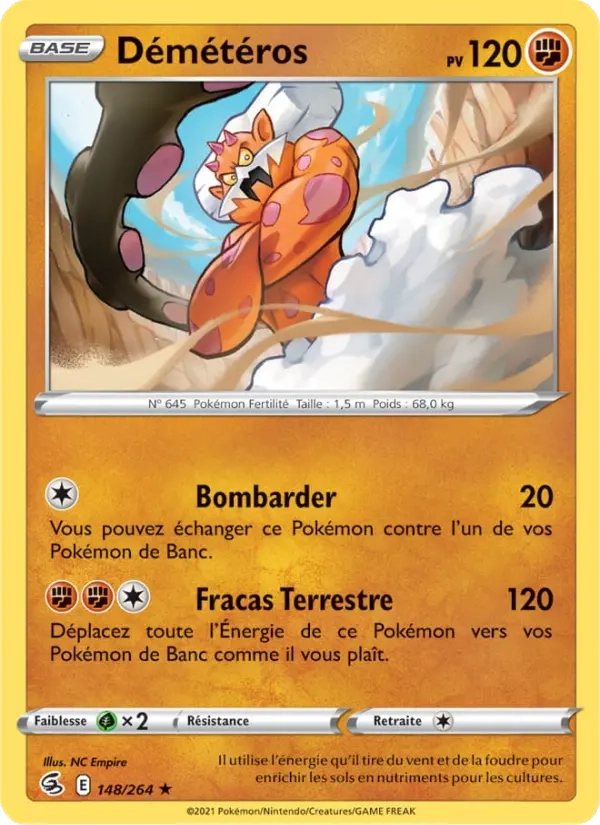 148/264 Demeteros HOLO COSMOS - Poing de Fusion