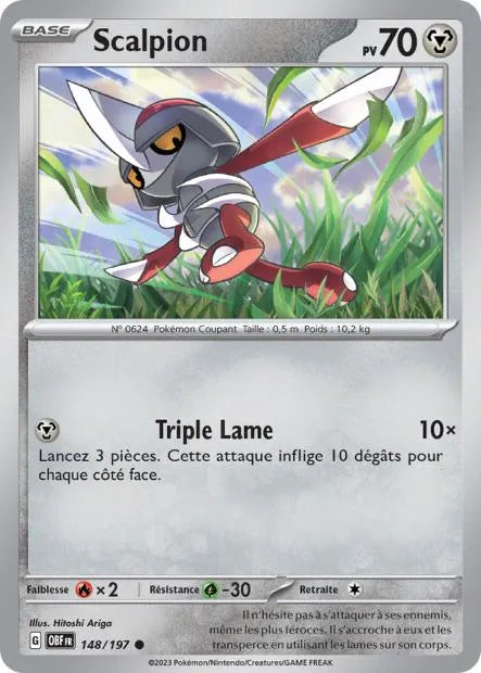 148/197 Scalpion HOLO COSMOS - Flammes Obsidiennes