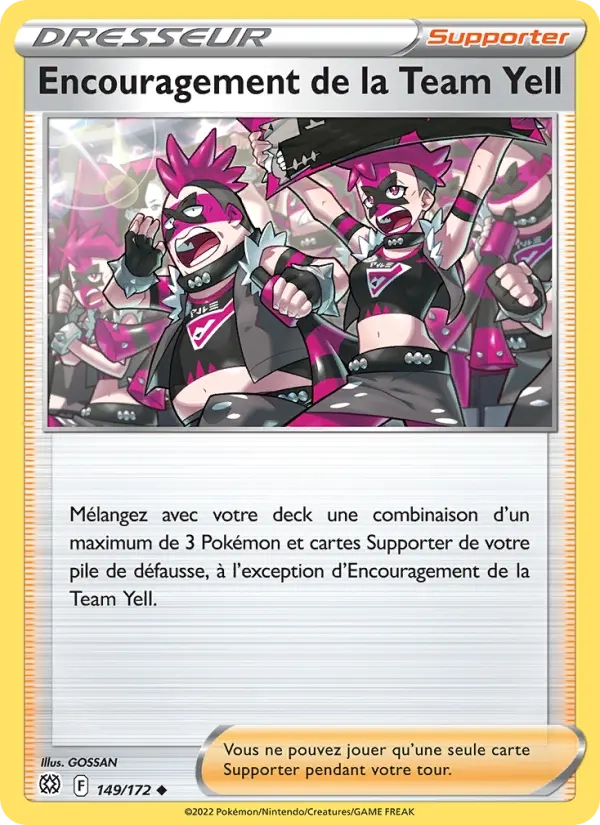 Encouragement de la Team Yell Reverse 149/172 - Stars Étincelantes