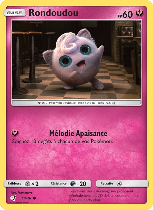 14/18 Rondoudou HOLO - Détective Pikachu