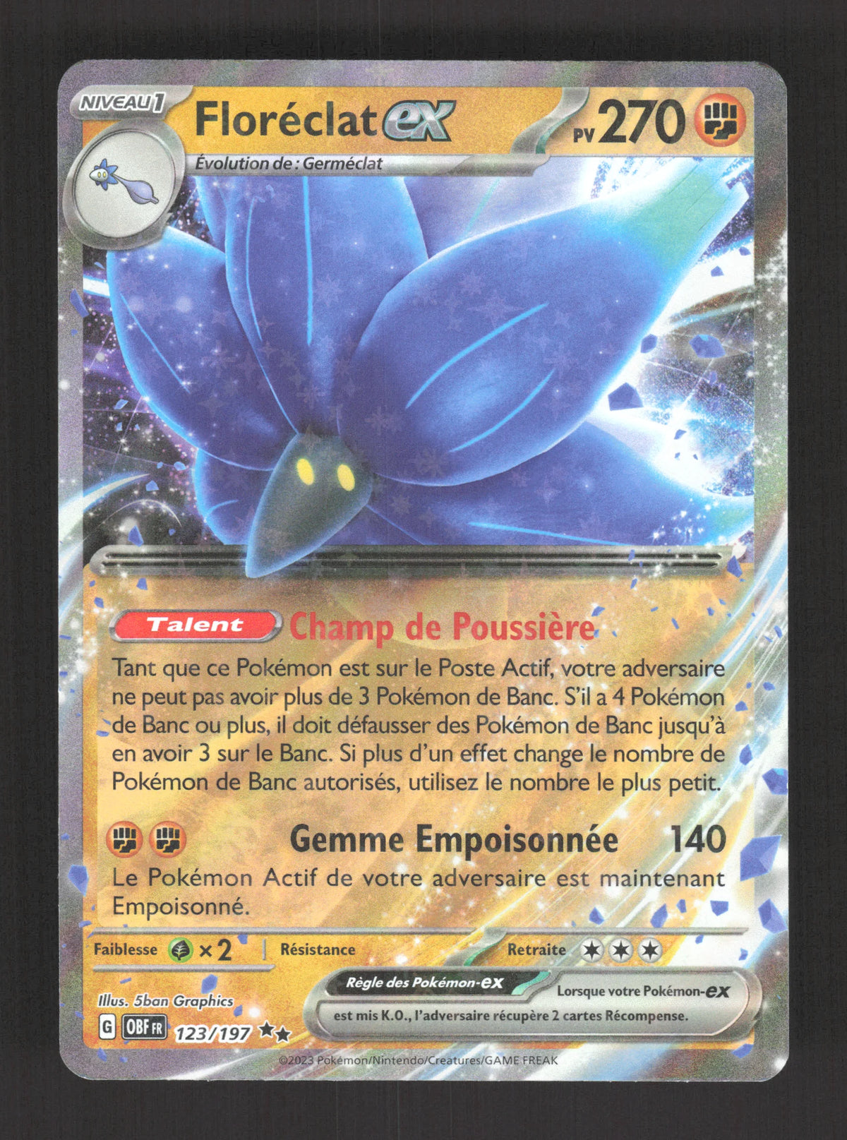 123/197 Floreclat EX - Flammes Obsidiennes