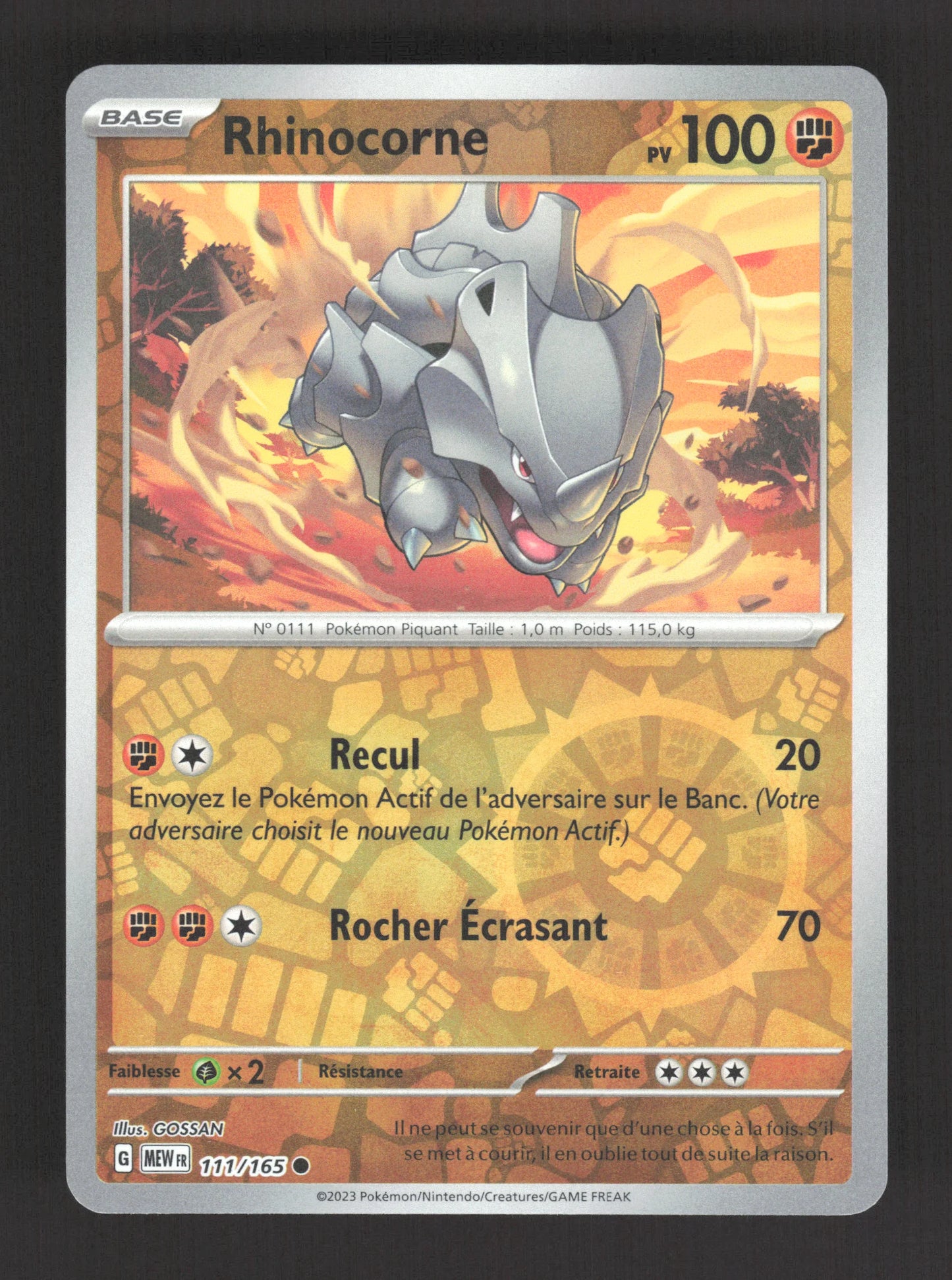 111/165 Rhinocorne REVERSE - 151