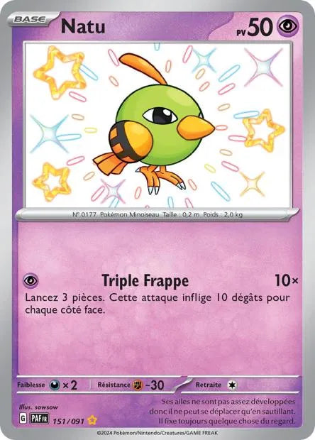 151/091 Natu SHINY - Destinées de Paldea