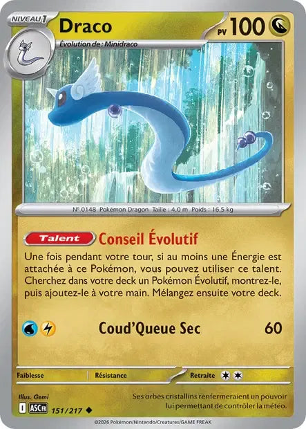 151/217 Draco POKEBALL - Héros Transcendants