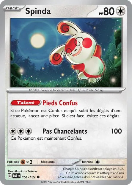 151/182 Spinda Reverse - Faille Paradoxe