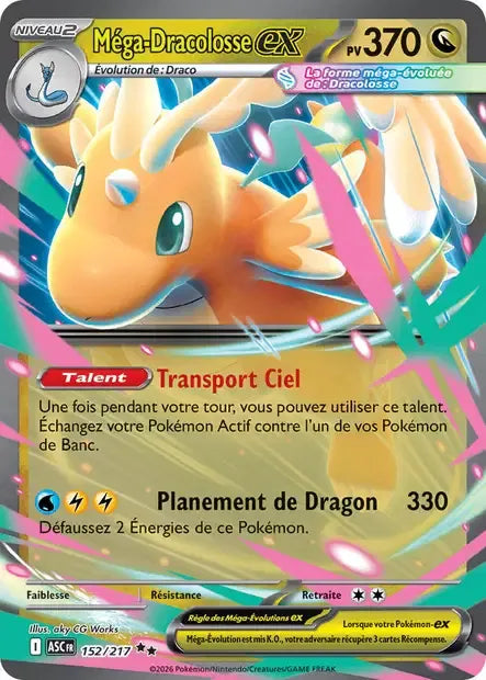 152/217 Mega Dracolosse EX - Héros Transcendants