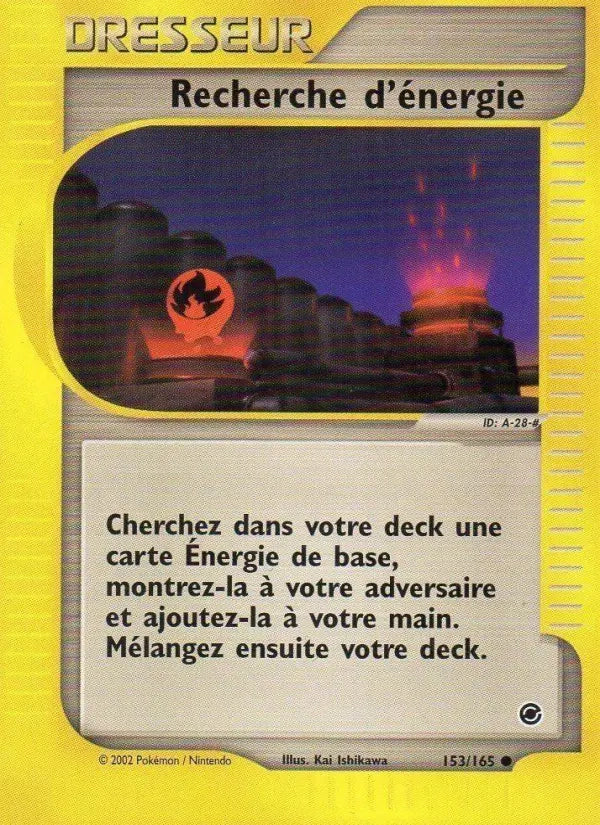 153/165 Recherche Energie DRESSEUR - Expedition