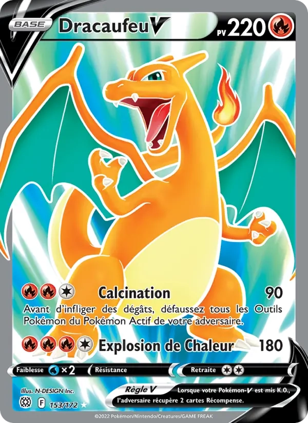 153/172 Dracaufeu V - Stars Étincelantes