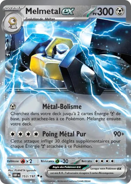 153/197 Melmetal EX - Flammes Obsidiennes