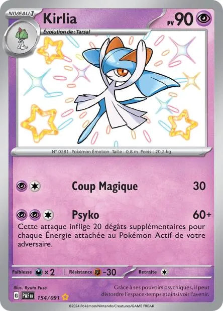 154/091 Kirlia SHINY - Destinées de Paldea