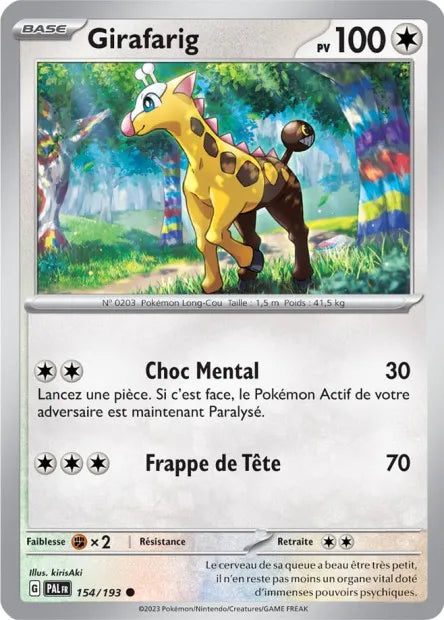 Girafarig Reverse 154/193 - Évolutions à Paldea