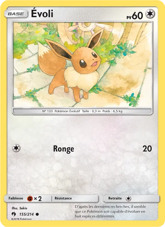 155/214 Evoli HOLO - Tonnerre Perdu