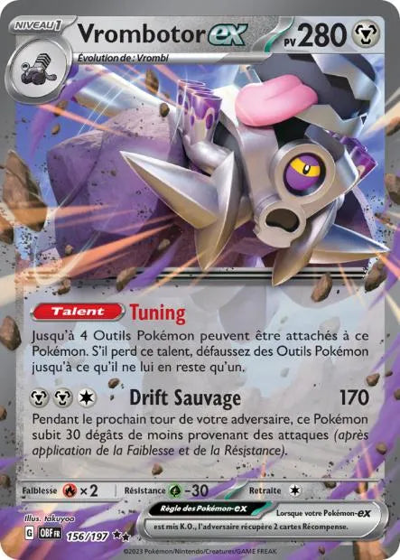 156/197 Vrombotor EX - Flammes Obsidiennes