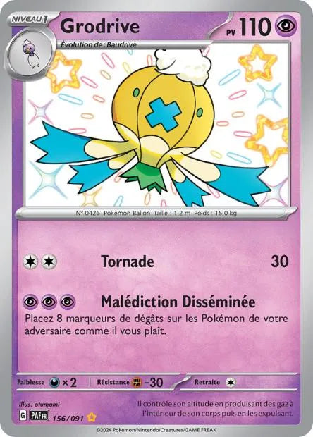 156/091 Grodrive SHINY - Destinées de Paldea