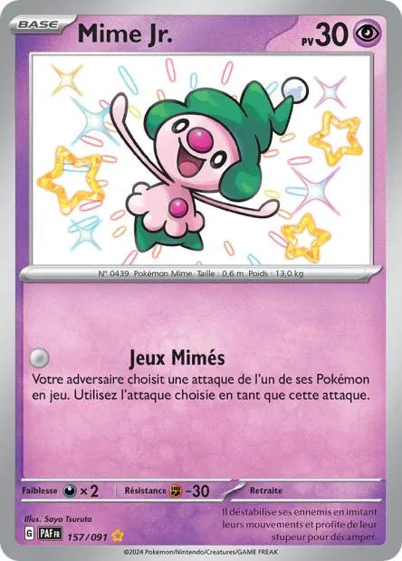 157/091 Mime Jr SHINY - Destinées de Paldea