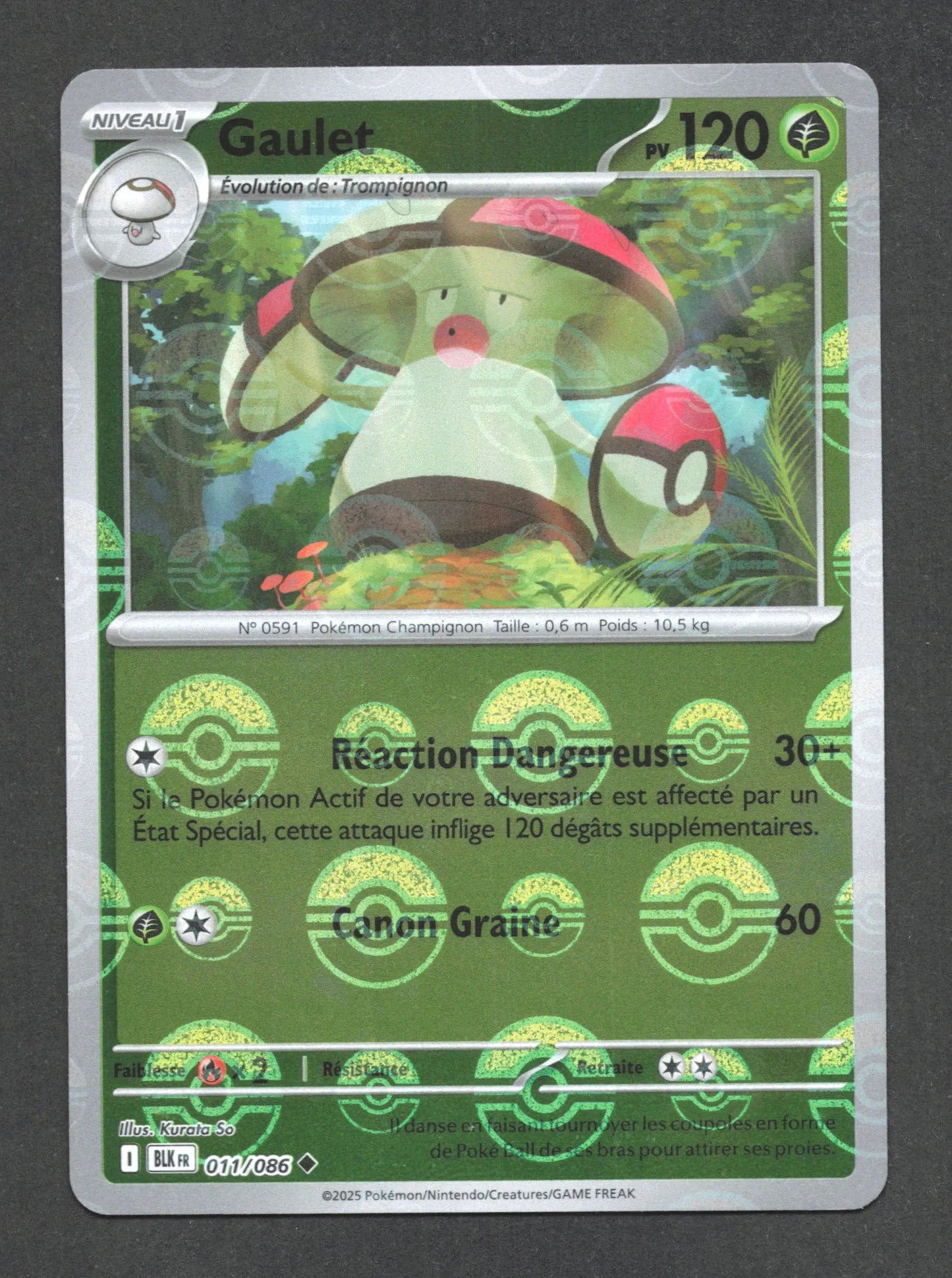 011/086 Gaulet POKEBALL - Foudre Noire - Pokeball