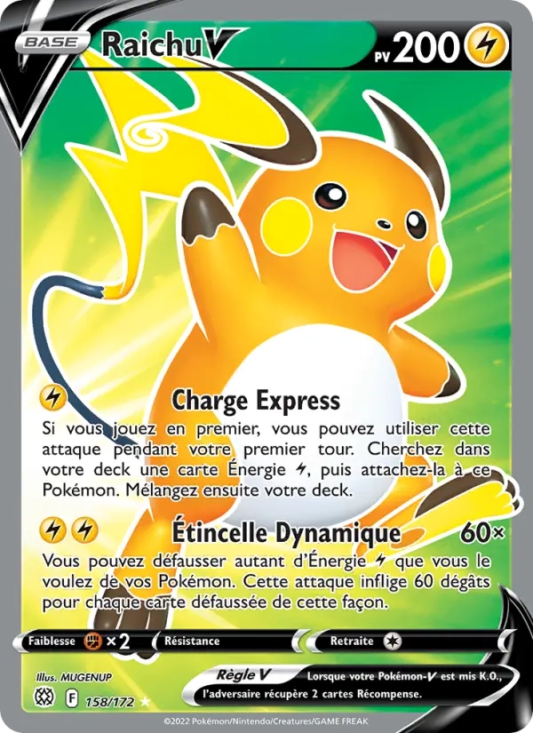 158/172 Raichu V - Stars Étincelantes