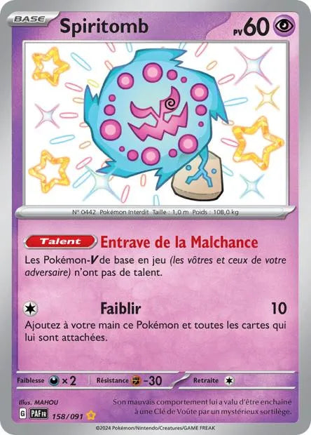 158/091 Spiritomb SHINY - Destinées de Paldea