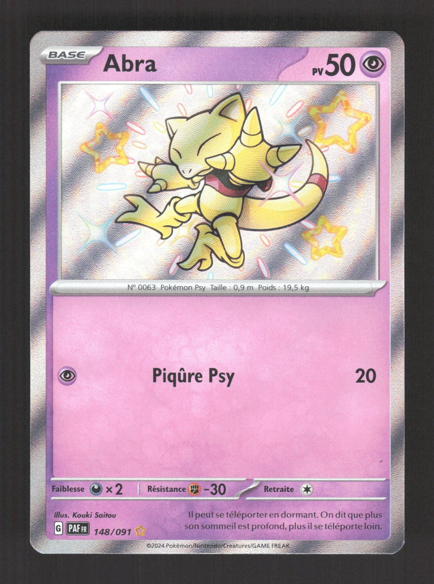 148/091 Abra SHINY - Destinées de Paldea