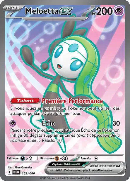 159/086 Meloetta EX - Foudre Noire