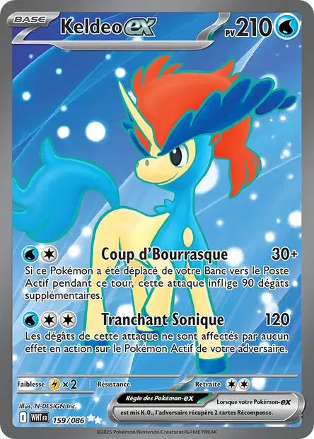 159/086 Keldeo EX - Flamme Blanche