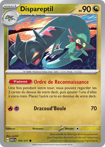 159/217 Dispareptil POKEBALL - Héros Transcendants