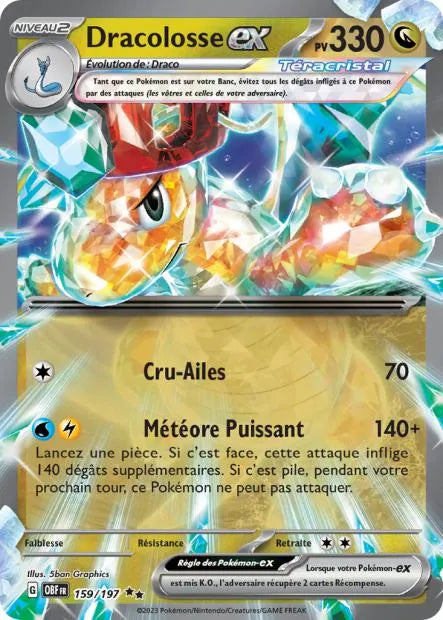 159/197 Dracolosse EX - Flammes Obsidiennes