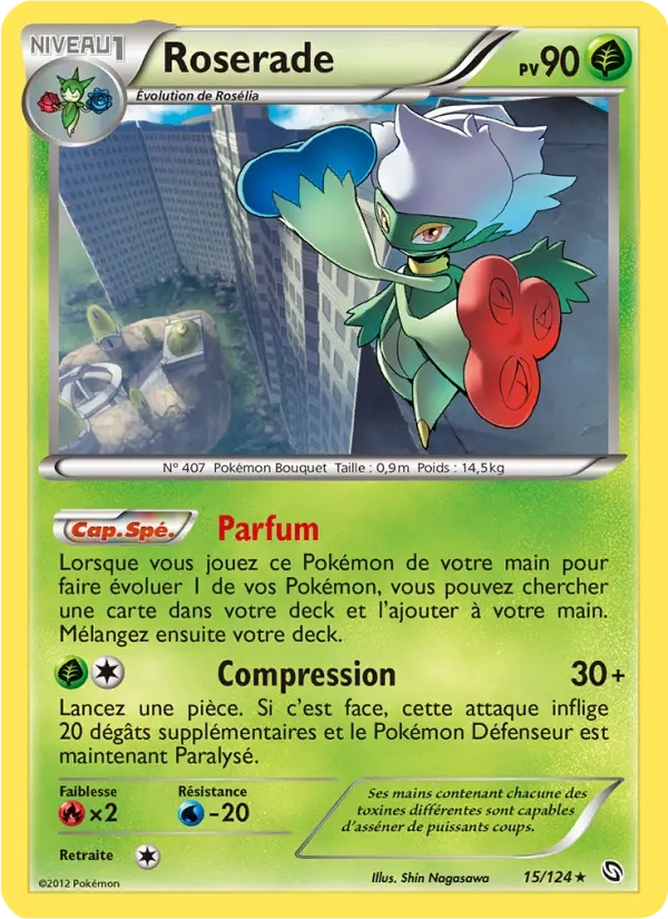 15/124 Roserade RARE - Dragons Éxaltés