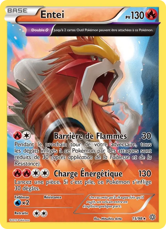 15/98 Entei REVERSE - Origines Antiques