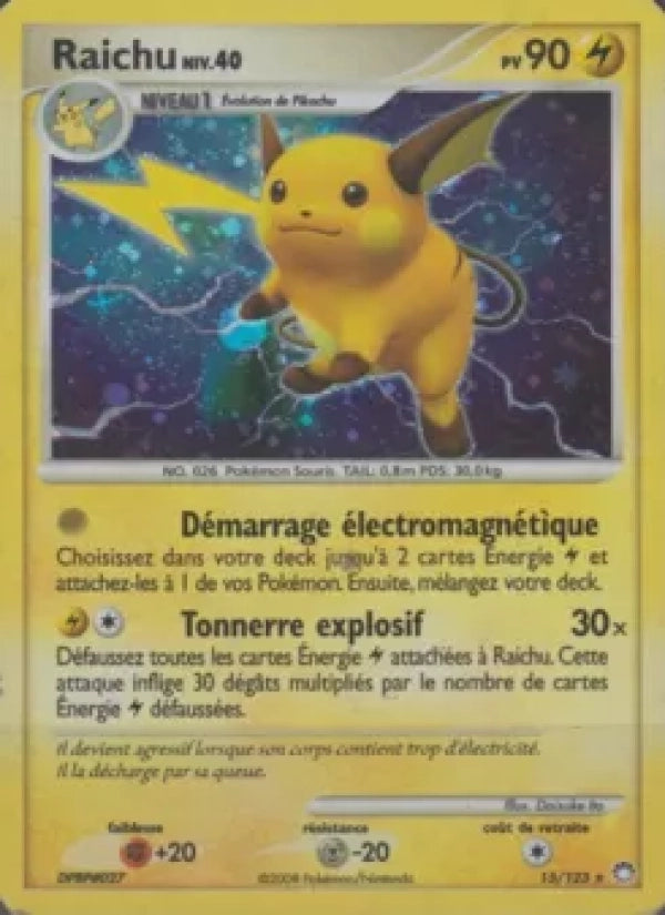 15/123 Raichu HOLO - Trésors Mystérieux