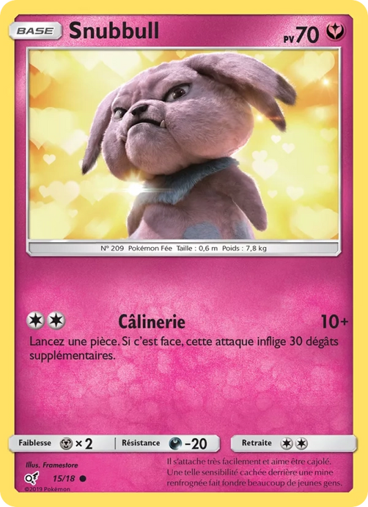 15/18 Snubbull HOLO - Détective Pikachu