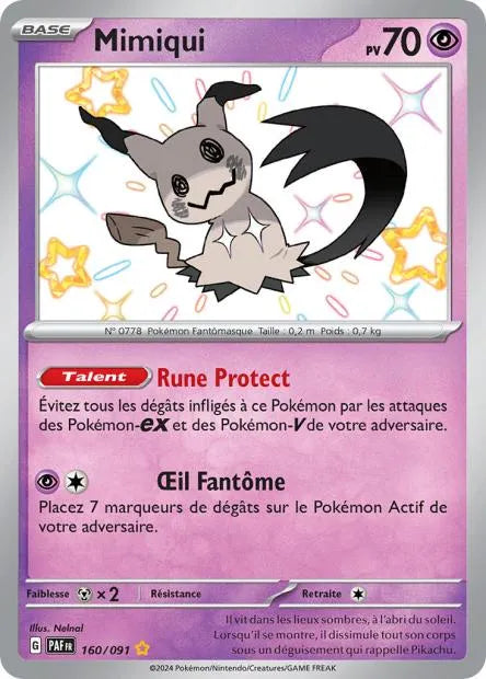 160/091 Mimiqui SHINY - Destinées de Paldea