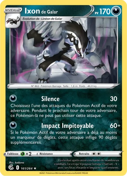 161/264 Ixon de Galar Holo - Poing de Fusion