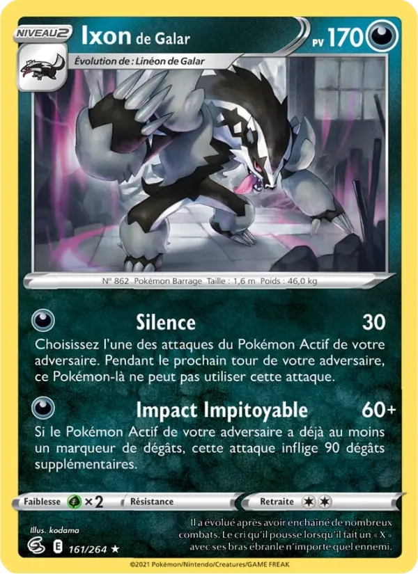 161/264 Ixon de Galar Reverse - Poing de Fusion