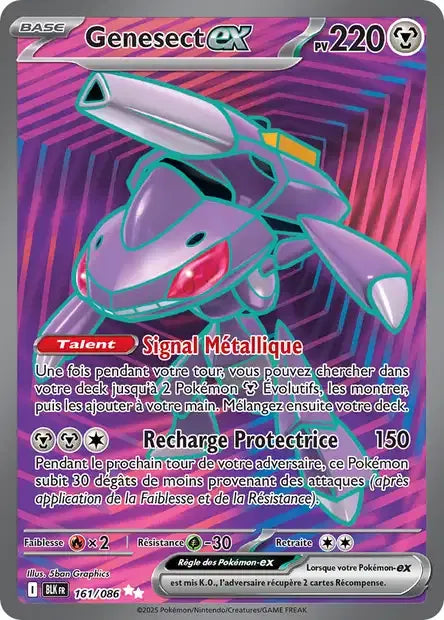 161/086 Genesect EX - Foudre Noire