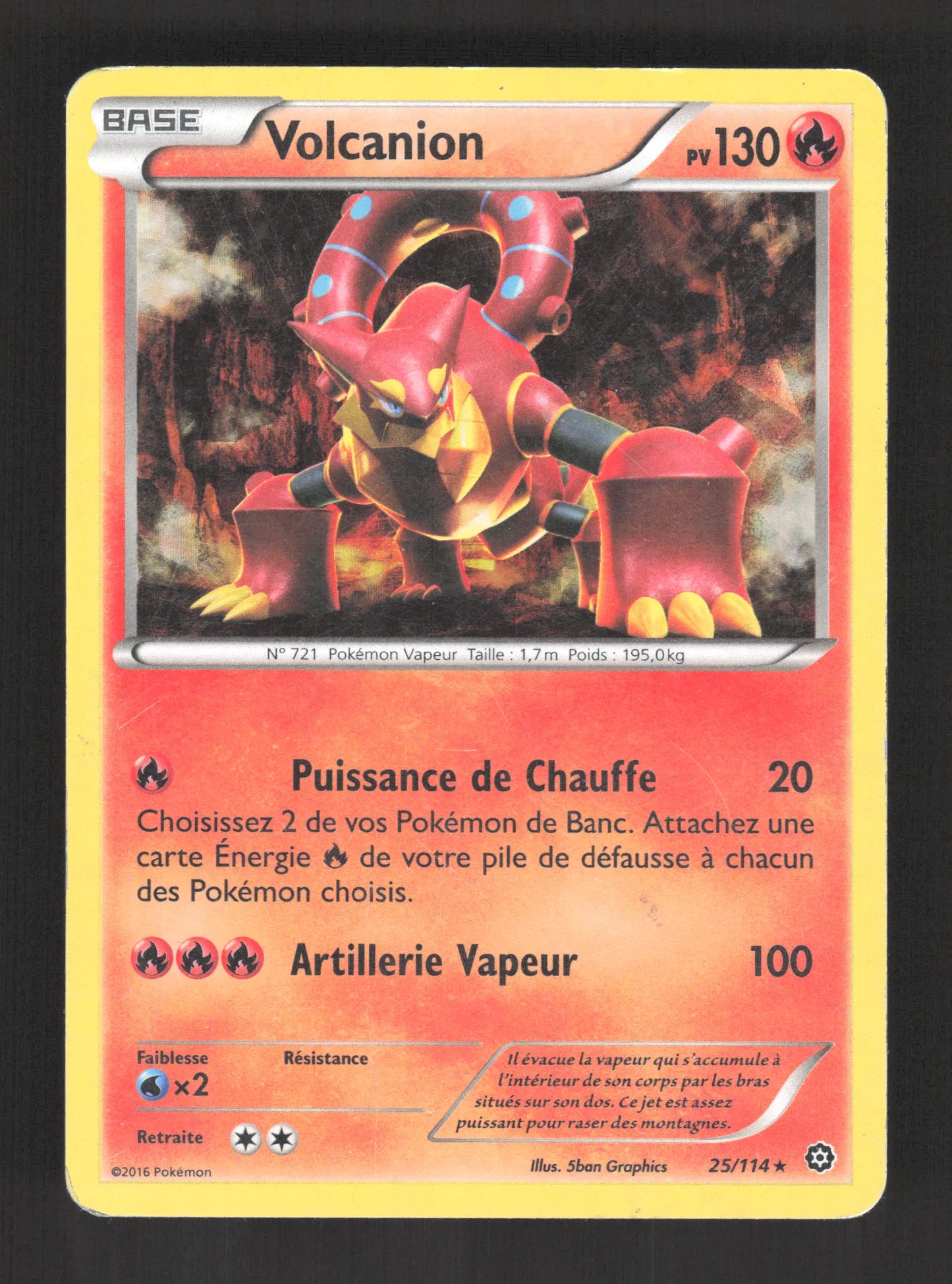 25/114 Volcanion HOLO MOSAIQUE - Offensive Vapeur