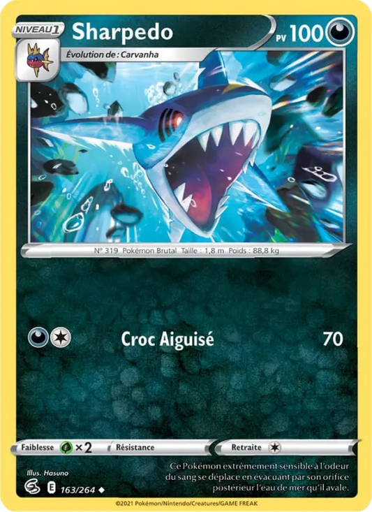 163/264 Sharpedo Reverse - Poing de Fusion