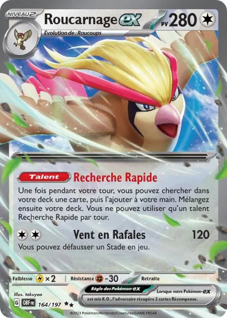 164/197 Roucarnage EX - Flammes Obsidiennes