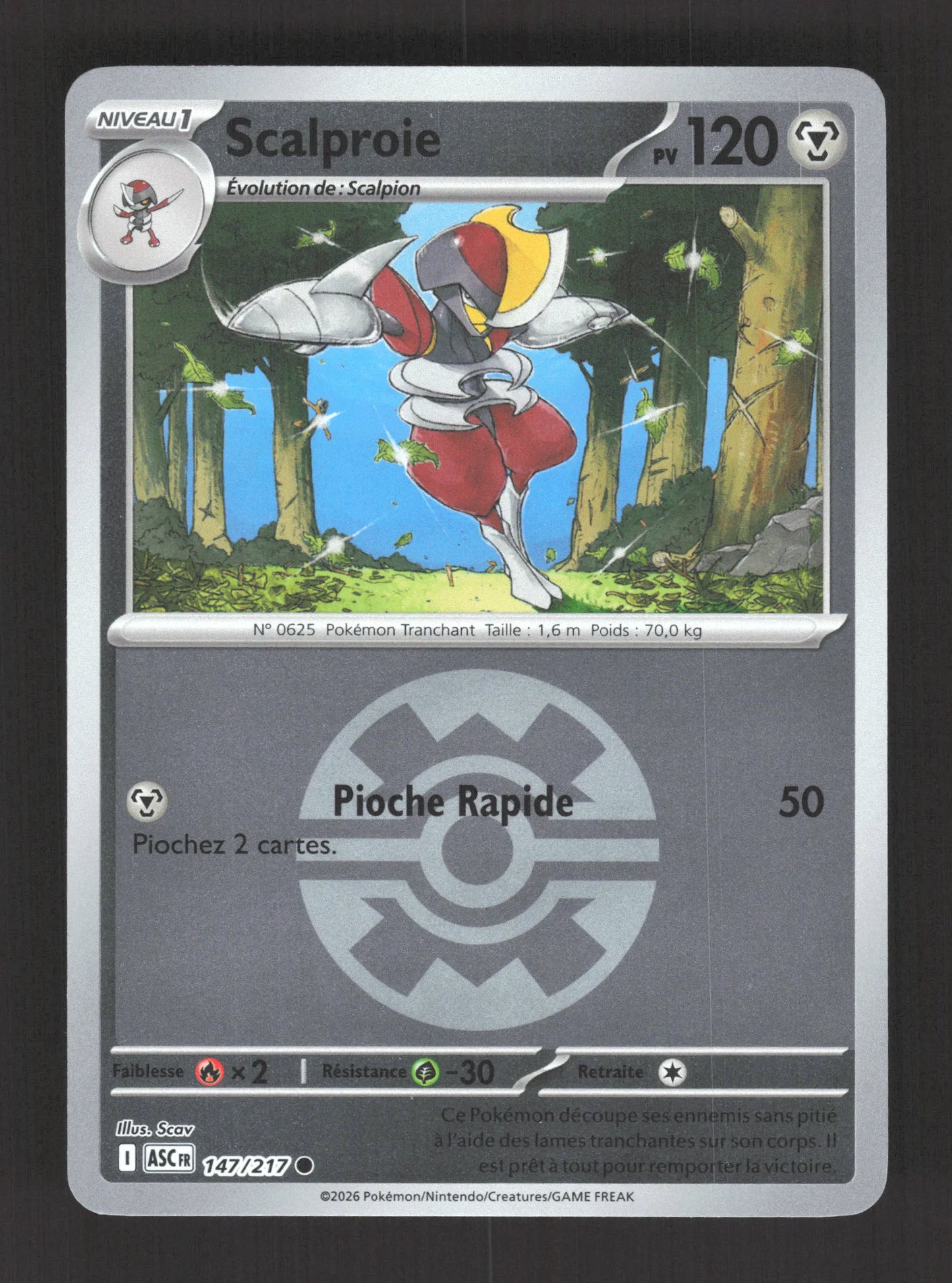 147/217 Scalproie POKEBALL - Héros Transcendants