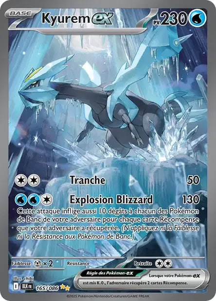 165/086 Kyurem EX - Foudre Noire