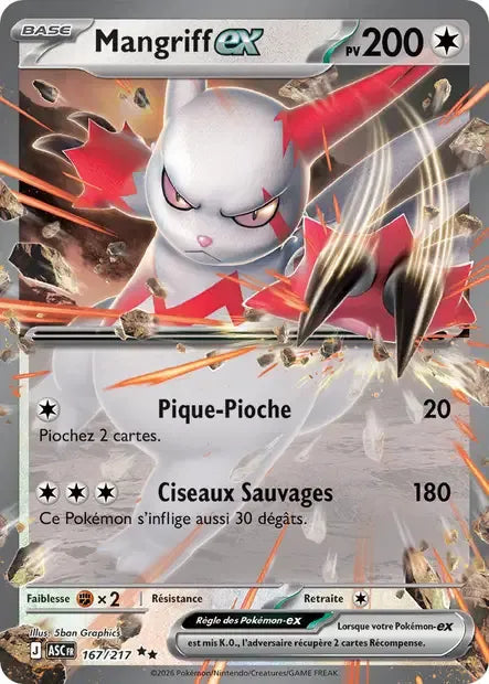 167/217 Mangriff EX - Héros Transcendants