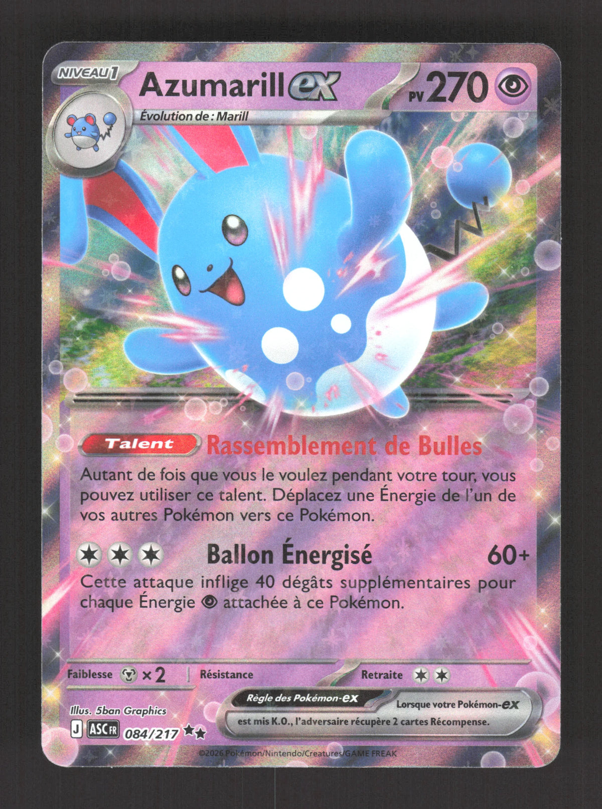 084/217 Azumarill EX - Héros Transcendants